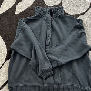 Aerie oversized snap neck sweatshirt small